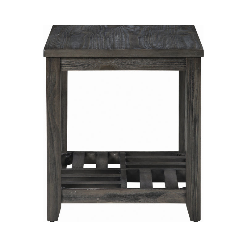 Cliffview 1 Shelf Rectangular End Table Grey