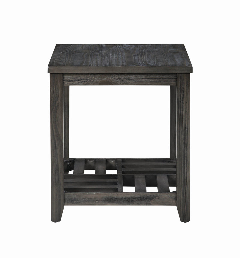 Cliffview 1 Shelf Rectangular End Table Grey