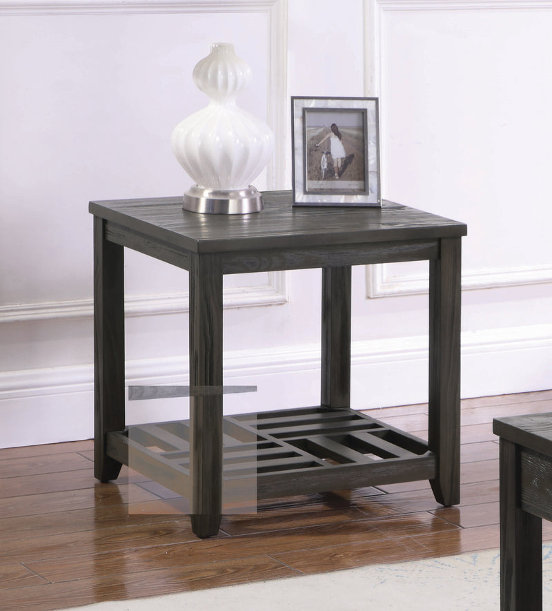 Cliffview 1 Shelf Rectangular End Table Grey