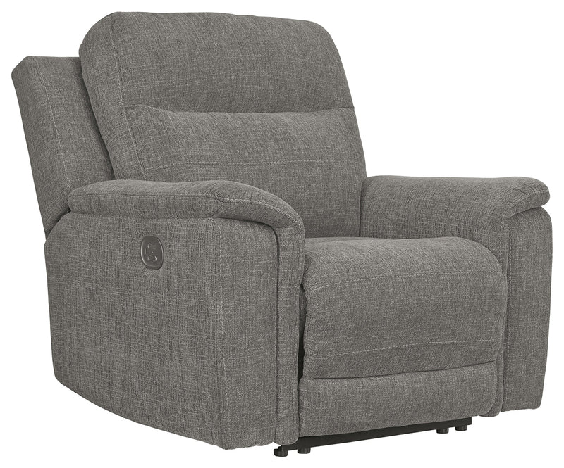 Mouttrie Smoke Chenille Power Recliner