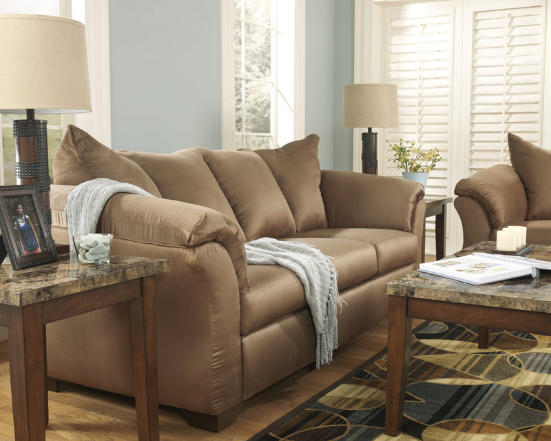 Darcy Mocha Microfiber Sofa