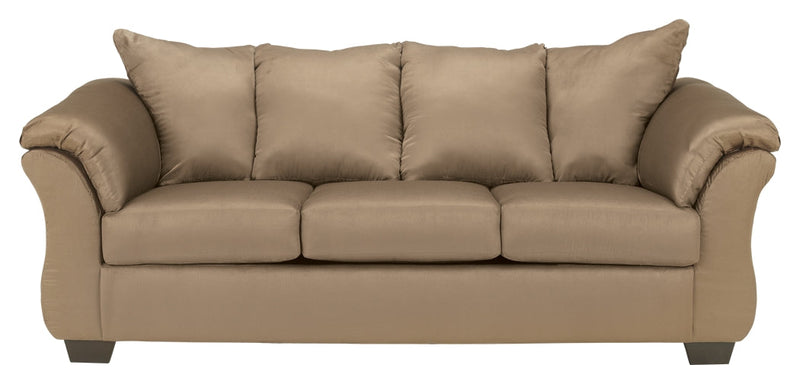 Darcy Mocha Sofa Loveseat And Ottoman