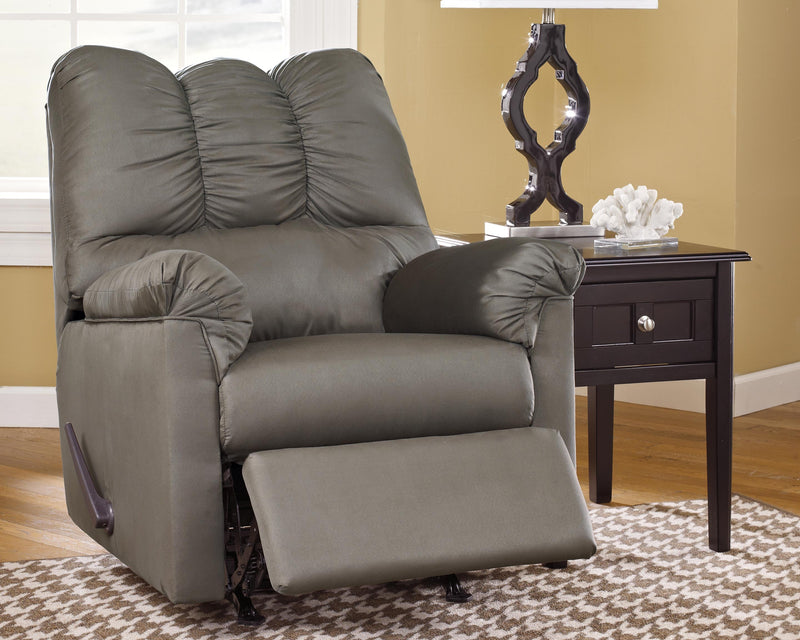 Darcy Cobblestone Microfiber Recliner