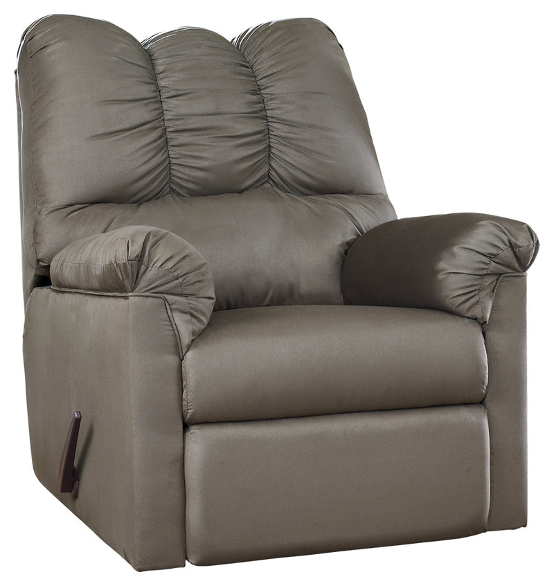 Darcy Cobblestone Microfiber Recliner