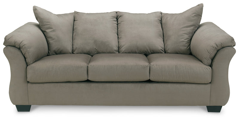 Darcy Cobblestone Microfiber Sofa