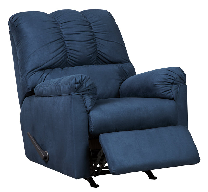 Darcy Blue Microfiber Recliner