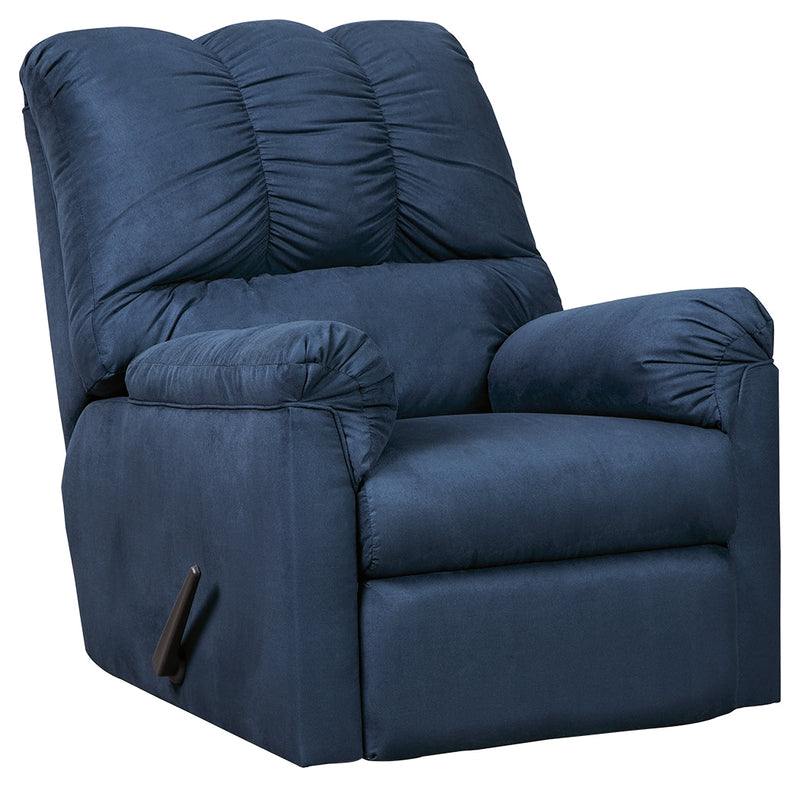 Darcy Blue Microfiber Recliner