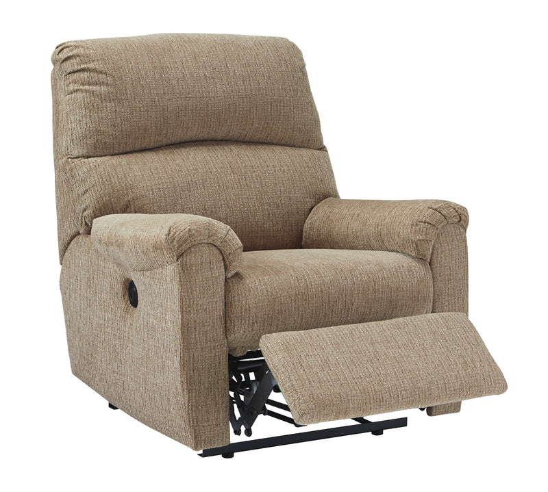 Mcteer Mocha Microfiber Power Recliner