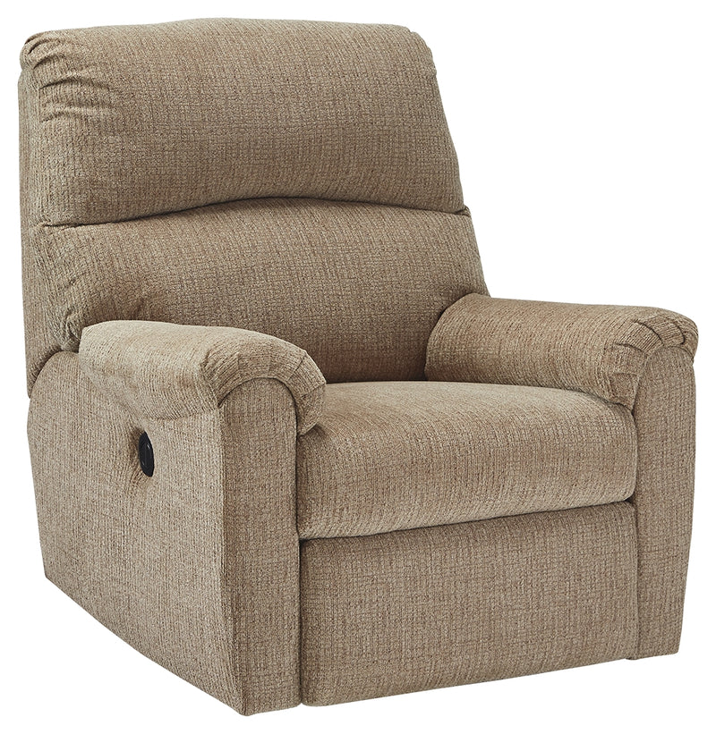 Mcteer Mocha Microfiber Power Recliner