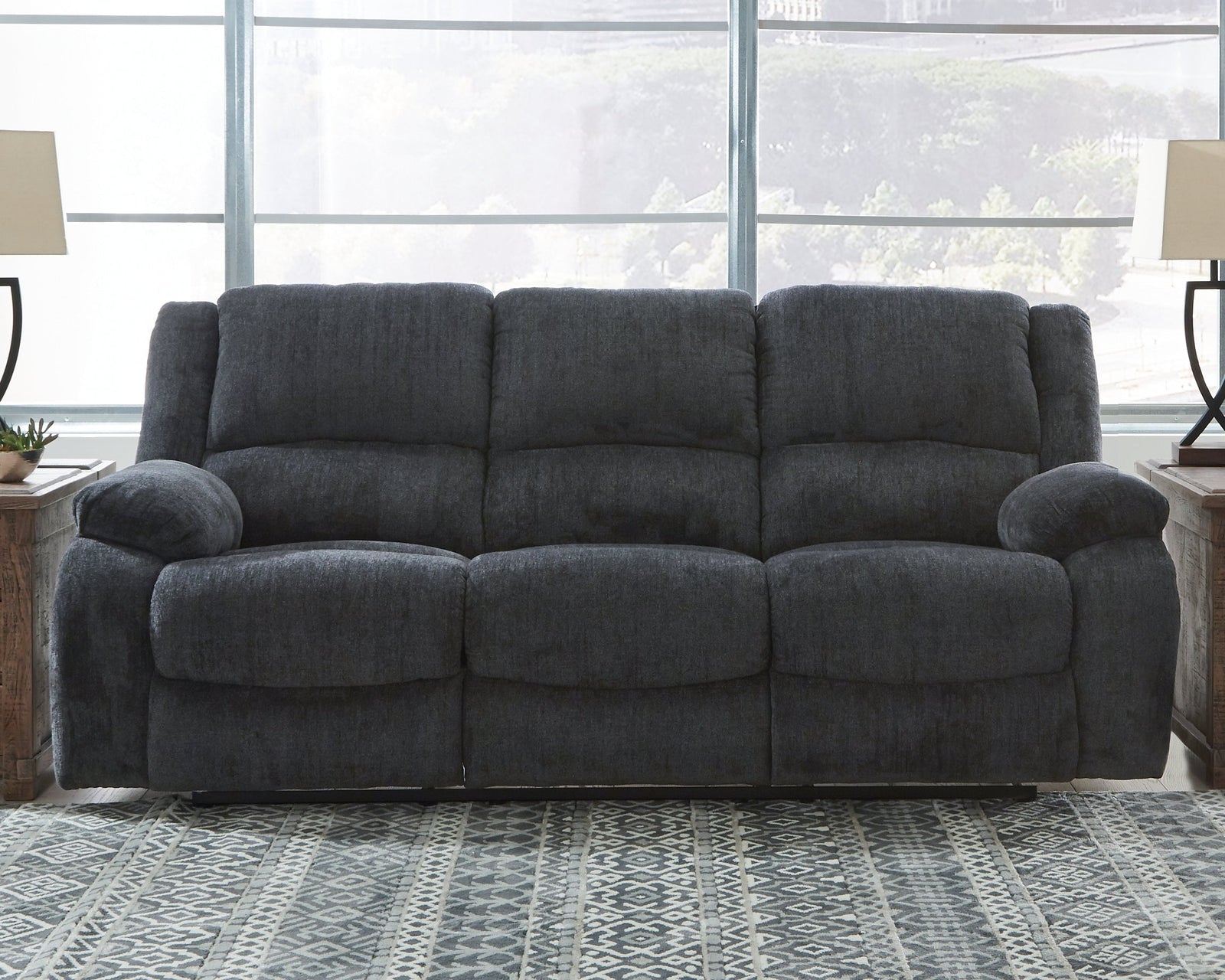 Draycoll Slate Chenille Reclining Sofa