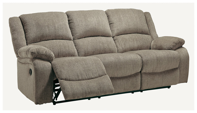 Draycoll Pewter Chenille Reclining Sofa