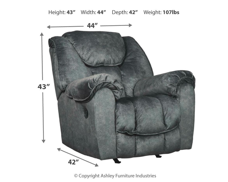 Capehorn Granite Microfiber Recliner