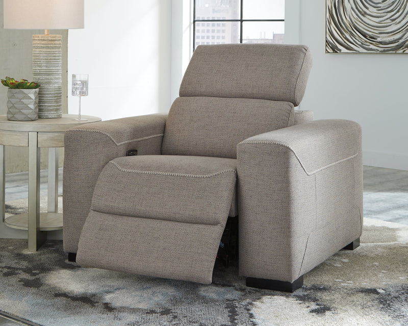 Mabton Gray Microfiber Power Recliner