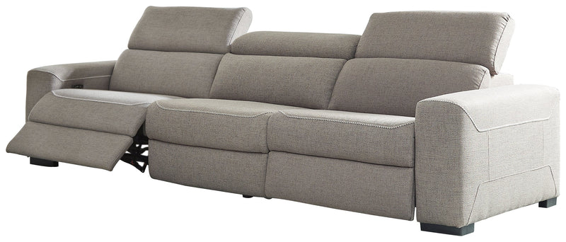 Mabton Gray 3-Piece Power Reclining Sofa