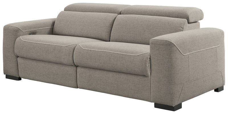 Mabton Gray 2-Piece Power Reclining Loveseat