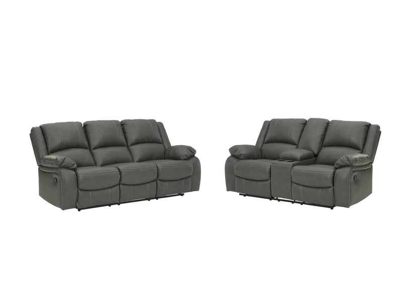 Calderwell Gray Sofa And Loveseat