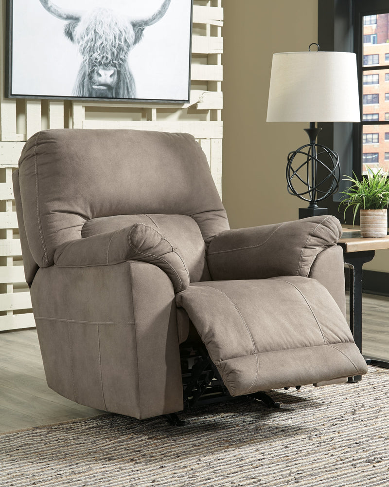 Cavalcade Slate Faux Leather Recliner