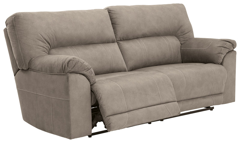 Cavalcade Slate Faux Leather Reclining Sofa