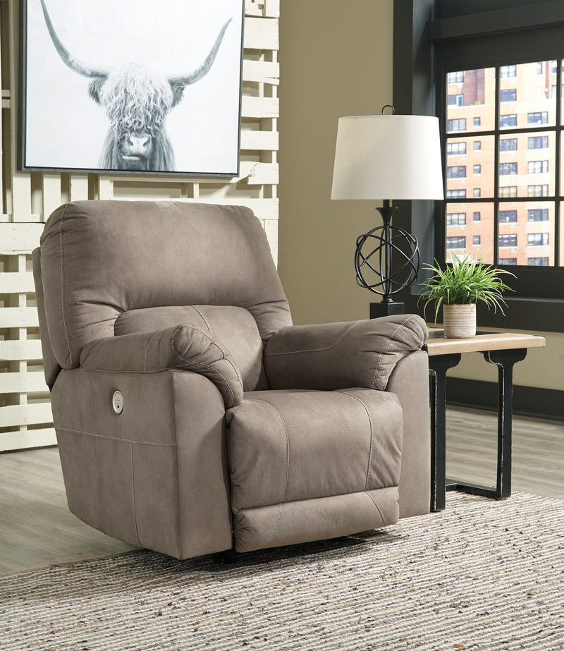 Cavalcade Slate Faux Leather Power Recliner