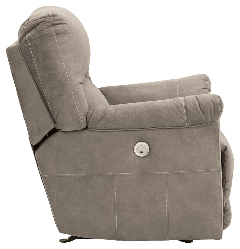 Cavalcade Slate Faux Leather Power Recliner