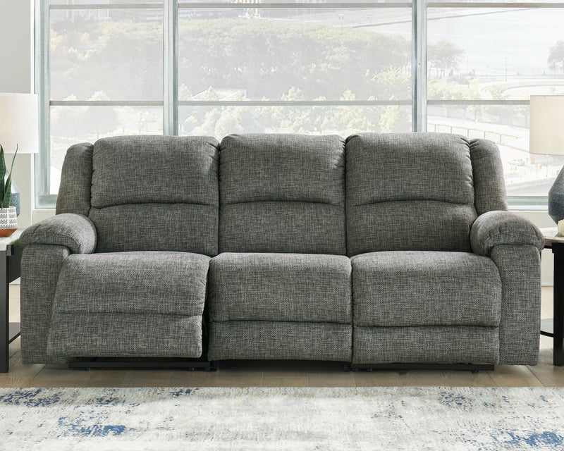 Goalie Pewter 3-Piece Reclining Sofa