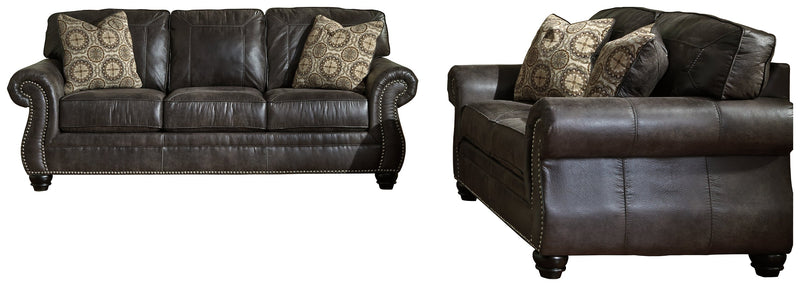 Breville Charcoal Sofa And Loveseat