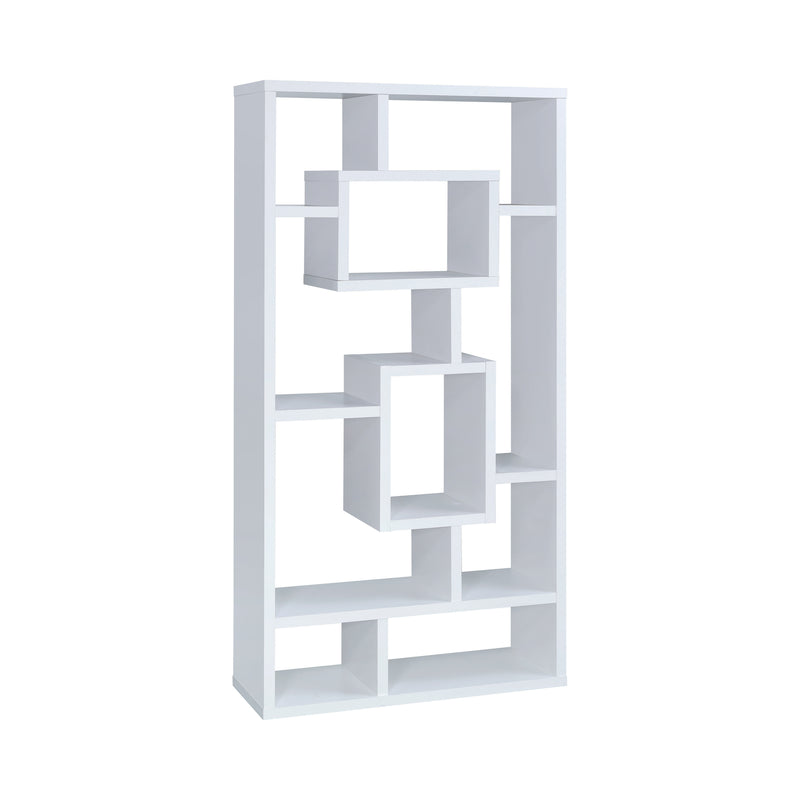 Howie 10 Shelf Bookcase White