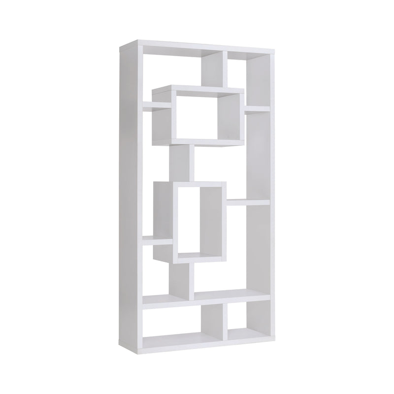 Howie 10 Shelf Bookcase White