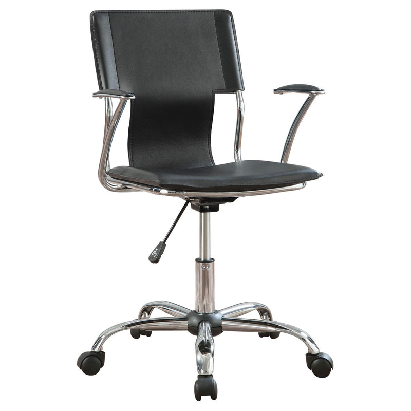 Black Upholstered Office Chair 800207