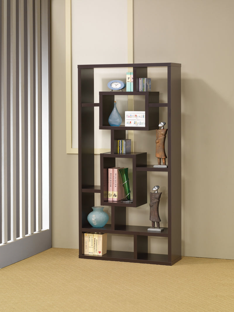 Howie 10 Shelf Bookcase White