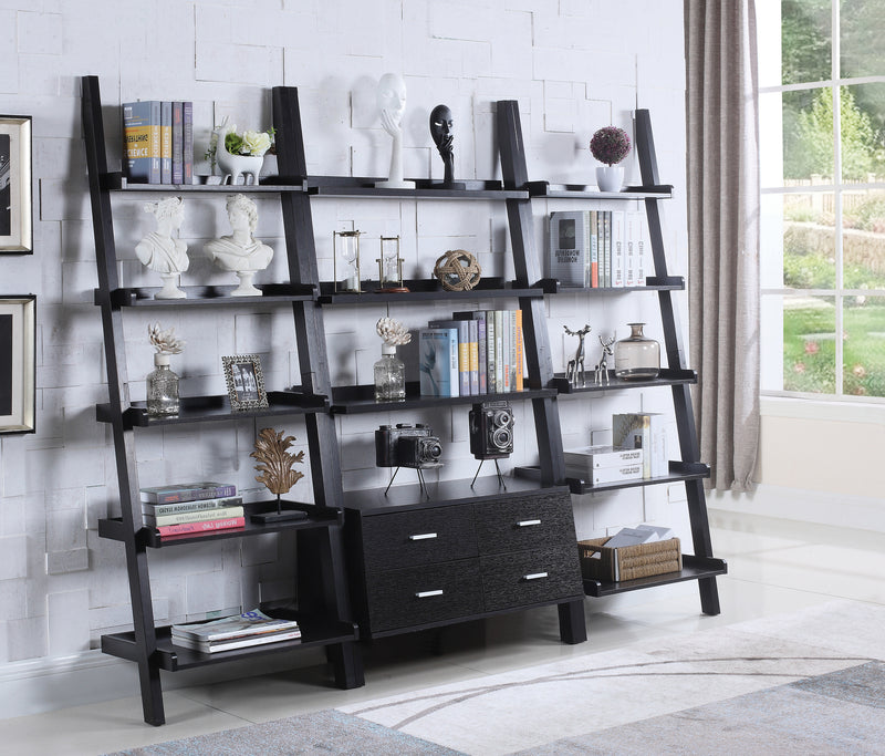 Colella 4 Drawer Storage Bookcase Cappuccino