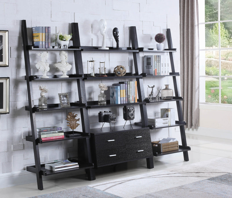 Colella 5 Shelf Ladder Bookcase Cappuccino