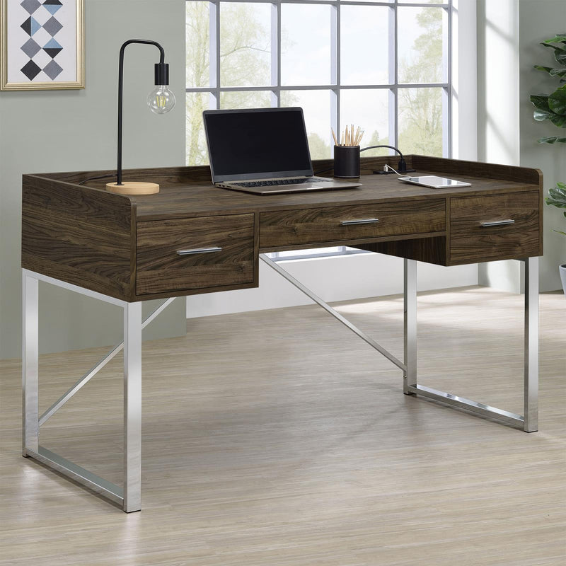 Angelica Warm Walnut Writing Desk