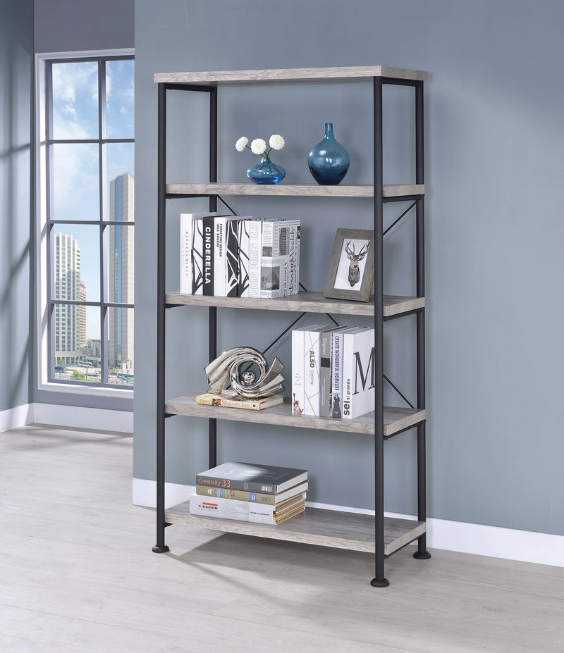 Analiese 4 Shelf Bookcase Grey Driftwood