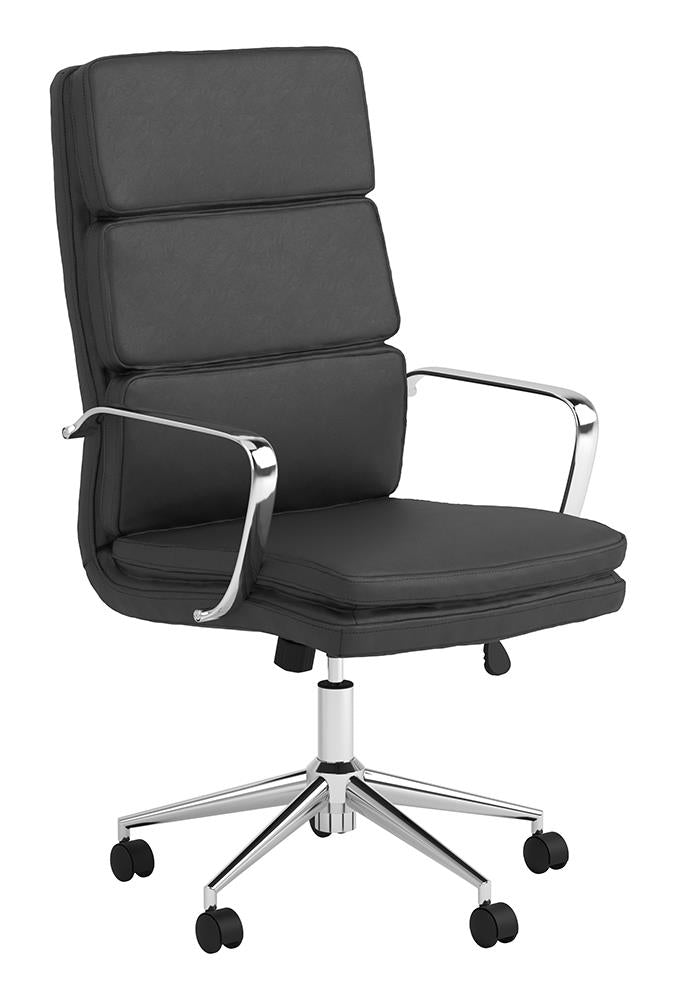Black Upholstered Office  Chair 801744