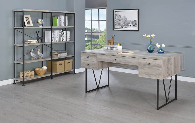 Analiese 4 Shelf Bookcase Grey Driftwood