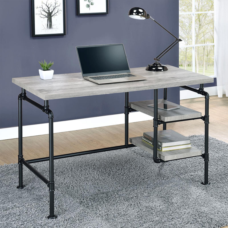 Delray Grey Driftwood Writing Desk