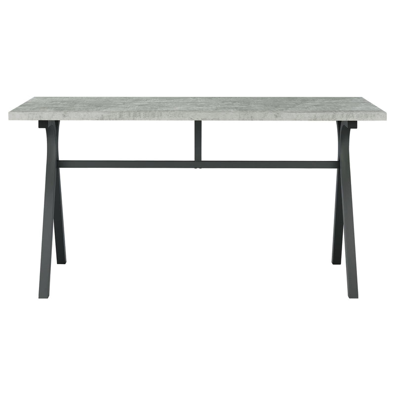 Tatum Grey Stone Herringbone Writing Desk