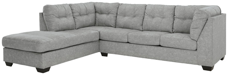 Falkirk Steel 2-Piece Sectional With Ottoman