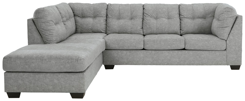 Falkirk Steel 2-Piece Sectional With Ottoman