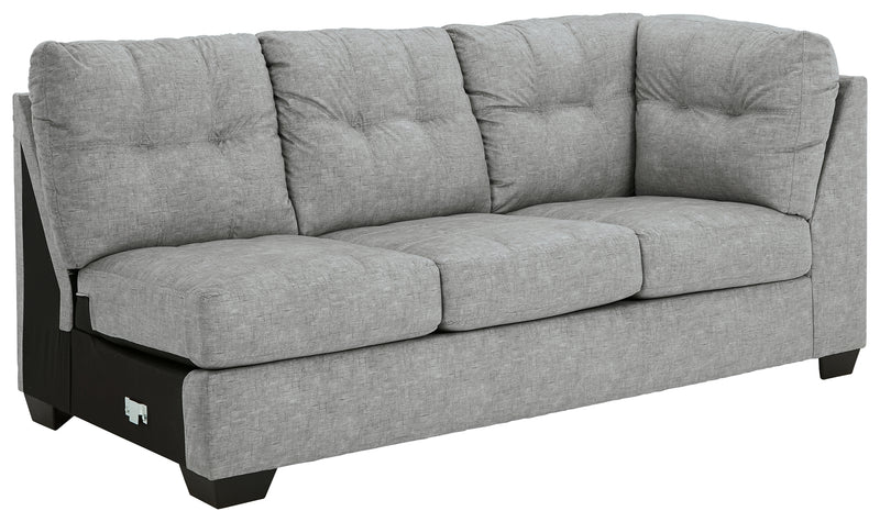 Falkirk Steel 2-Piece Sectional With Ottoman