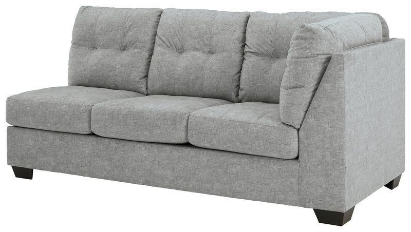 Falkirk Steel 2-Piece Sectional With Ottoman