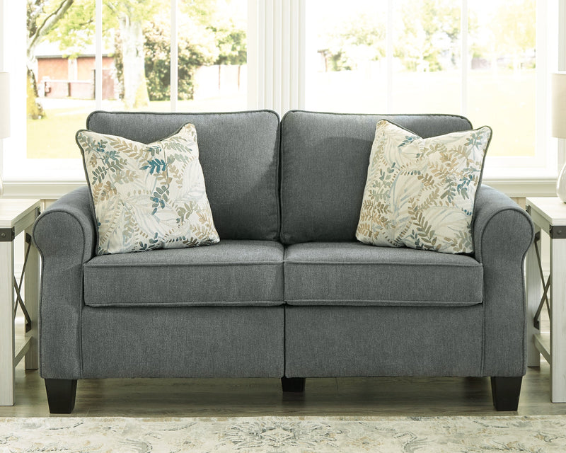 Alessio Charcoal Chenille Loveseat