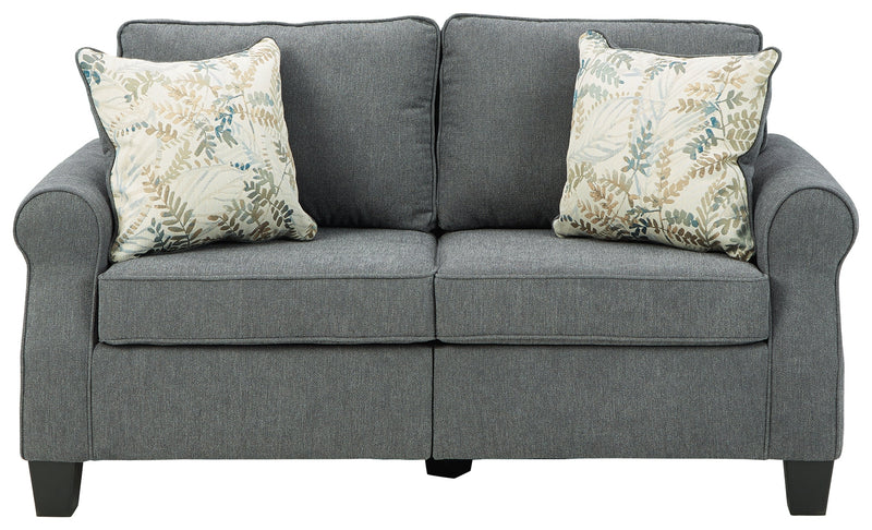 Alessio Charcoal Chenille Loveseat