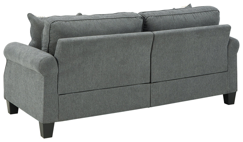 Alessio Charcoal Sofa And Loveseat