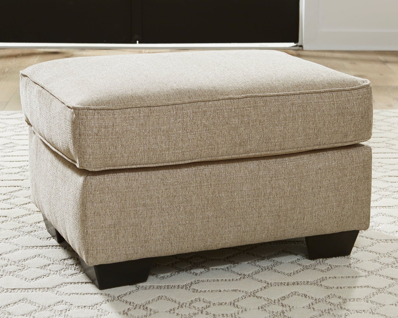 Ardmead Putty Chenille Ottoman