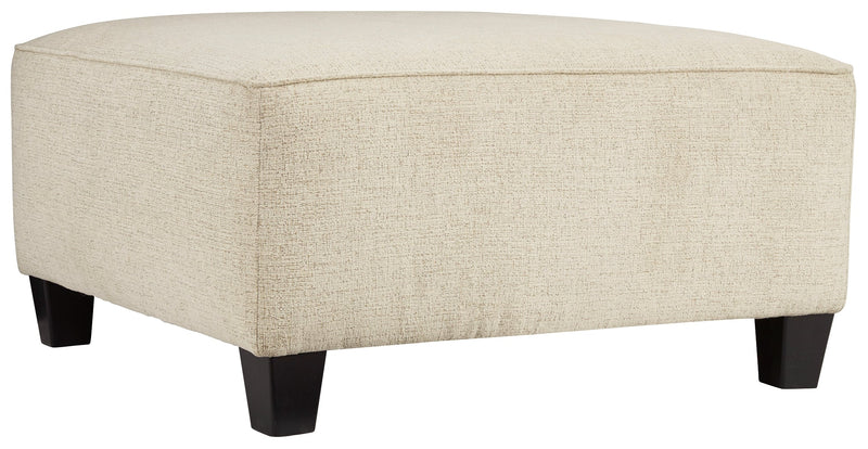 Abinger Natural Chenille Oversized Accent Ottoman