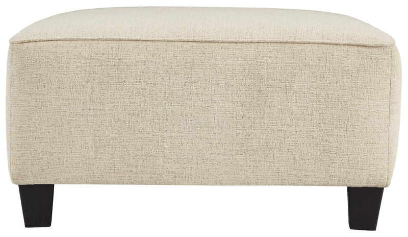 Abinger Natural Chenille Oversized Accent Ottoman