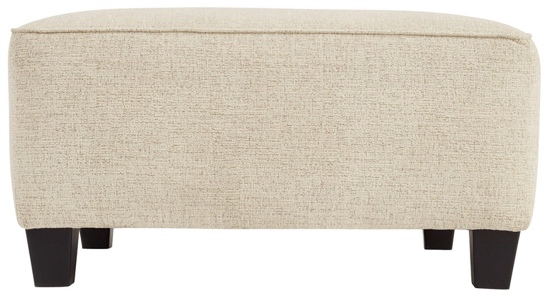 Abinger Natural Chenille Oversized Accent Ottoman