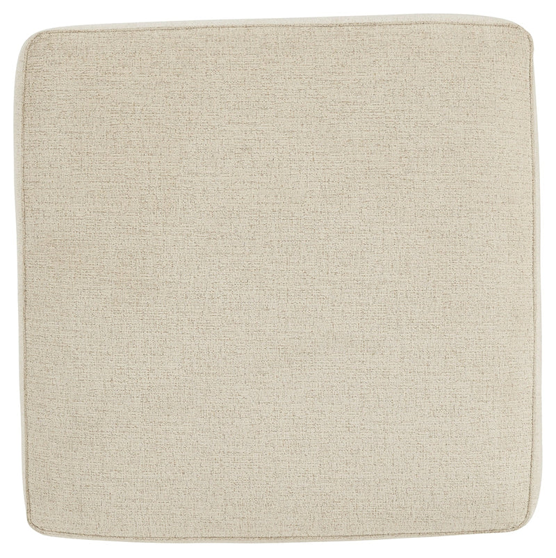 Abinger Natural Chenille Oversized Accent Ottoman